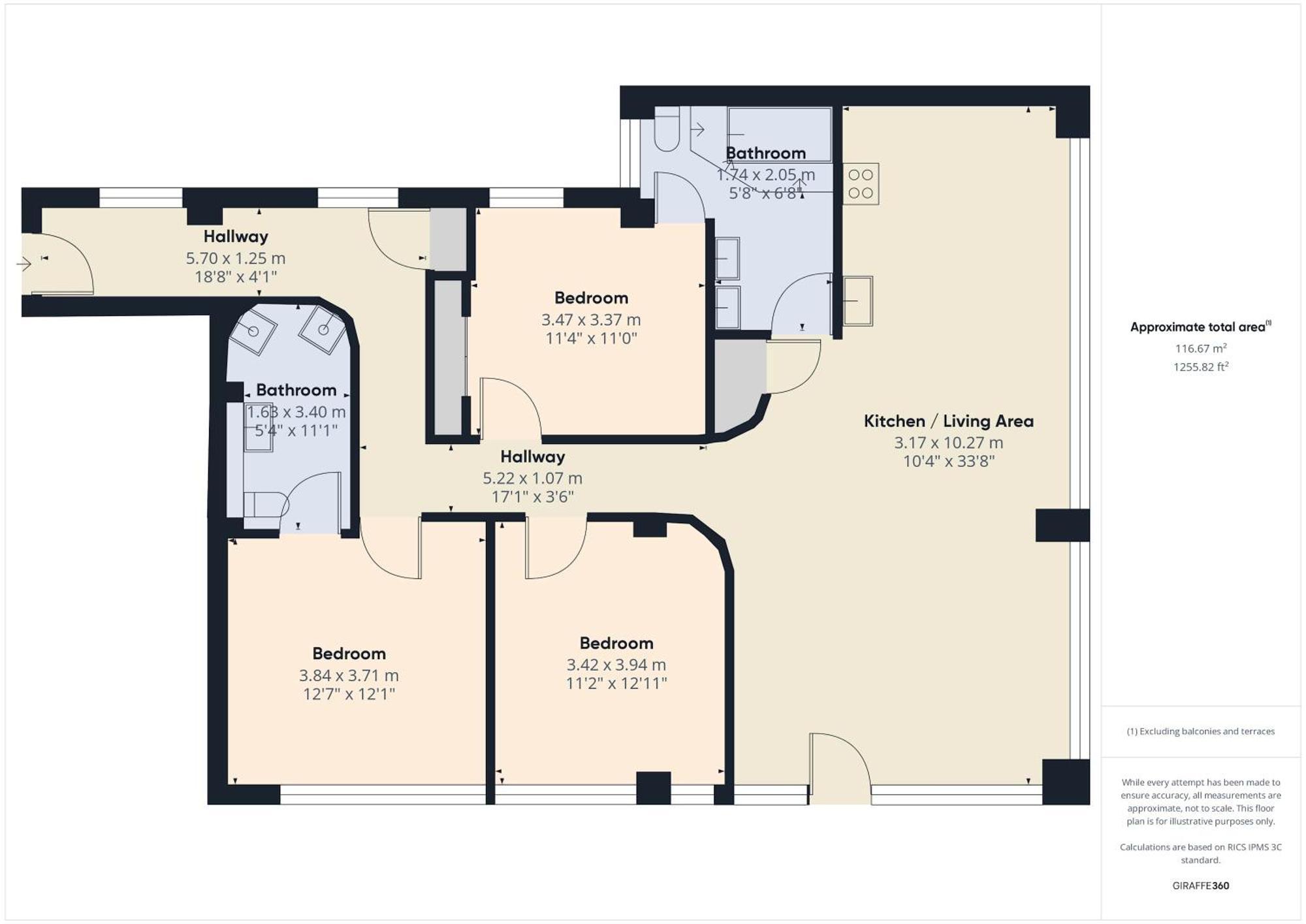 Luxurious 3 Bedroom In